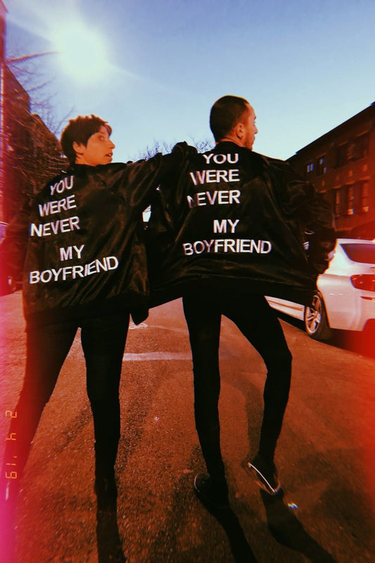 "You Were Never My Boyfriend" Bomber Jacket